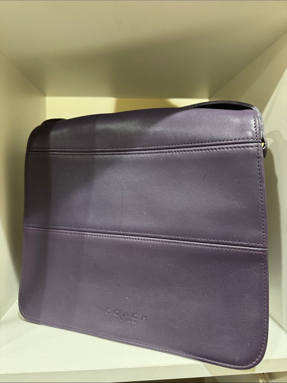 Coach Vintage Purple Tribeca Leather Bag
